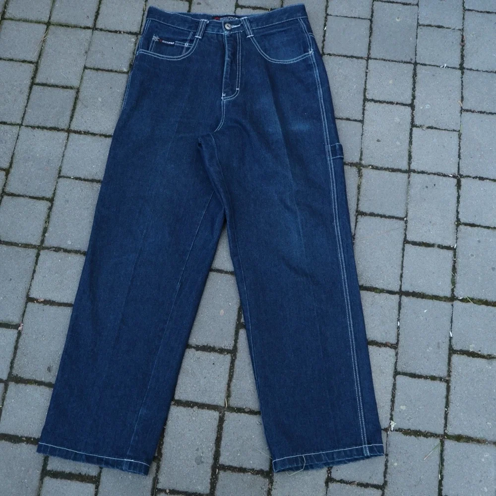 Vintage Southpole Brown Tab Baggy Jeans Size 32x31 Y2K Wide Leg Grunge Skater